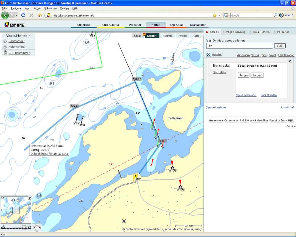 Eniro lanserar sjökort på nätet | Båtsidan.com