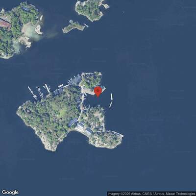 Satellitbild Fjäderholmarna Gästhamn | Fjäderholmarna