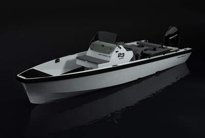 Goldfish 23 Tender MKIII, officiell produktbild i trekvartsvy.