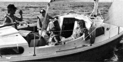 Marieholm S-20 i profil, seglingsversionen av Marieholms 20-serie från 1976.