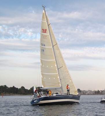 X-Yachts X-412 fotograferad under segel. Foto: Henrik Dalgaard