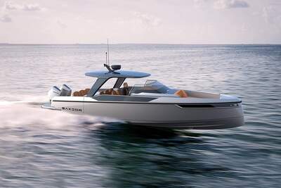 Saxdor 320 GTO under gång, officiell lanseringsbild från 2020.