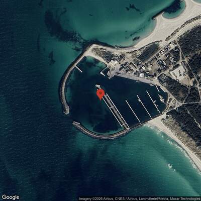 Satellitbild Anholt Havn Gästhamn | Anholt Havn