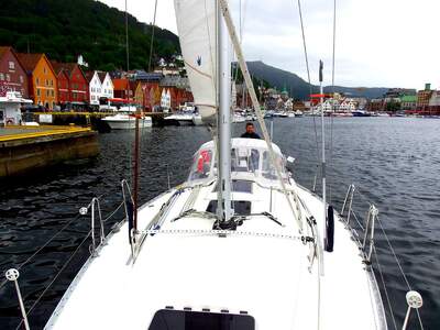 Kryssing med Scanmar 345 på Bergen havn - Norge Foto: Roald Atle Furre 5.Juni 2017
