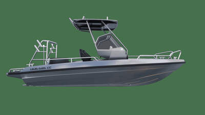 Officiell 3D-rendering av UMS 585 CC från sned vinkel.