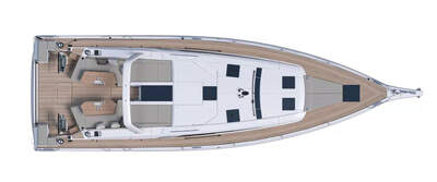 Däckslayout för Beneteau Oceanis 52.