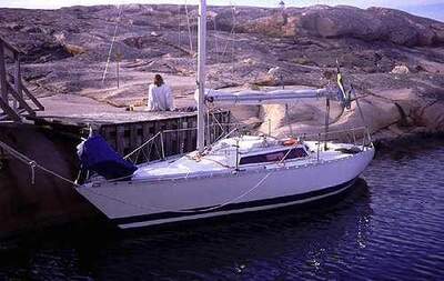 Minit, mini-tonnare konstruerad av Gary Mull/Holger Formgren, cirka 7,15 meter.