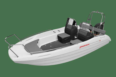 Pioner 16 Explorer i vit standardutförande, officiell produktbild.