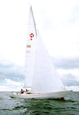 Lady Helmsman, Håkan Södergrens 12,1-meterskonstruktion, visad på Södergren Yachts officiella designsida.