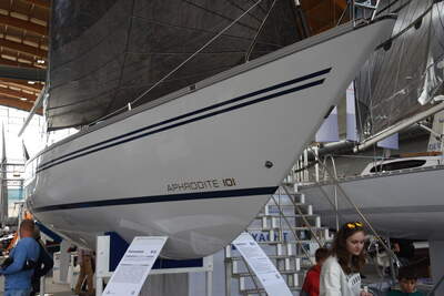 Aphrodite 101, utställd på Interboot 2023. Foto: PaterMcFly