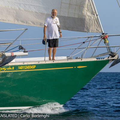 Närbild av förskeppet på Nautor’s Swan 65-003 Sayula II. Foto: Carlo Borlenghi
