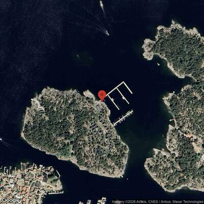 Satellitbild Telegrafholmen KSSS Gästhamn | Telegrafholmen KSSS